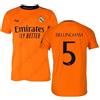Real Madrid - Maglietta seconda stagione 24/25, Bellingham, Adulto, Replica con licenza ufficiale, bianco, XL