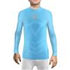 sesto senso Maglia Termica da Ragazzo a Maniche Lunghe Intimo Sportivo a Compressione Base Basic 2XS/XS Red Rosso