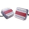 Teabelle - Kit di fanali di coda, posteriori, 2 pezzi, per rimorchio, subacquei, impermeabili, a LED, luce di segnalazione per barca, camion