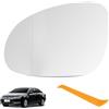 HTTYHT Vetro a Specchio Sostituzione per VW GOLF MK5 2003-2008 VW JETTA 2005-2010 | Specchio Retrovisore Esterno per SKODA SUPERB Facelift 07-08 Riscaldabile Asferico Regolabile Lente di Retromarcia -Sinistra