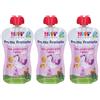 HiPP Biologico Frutta Frullata Mela, Prugna Gialle e Pesca 3x90 g