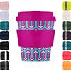 Ecoffee Cup 8oz 240ml Ecoffee Cup Riutilizzabile Eco-Friendly 100% a base vegetale tazza di caffè con coperchio e manica in silicone - Tazza da viaggio senza melamina, Messages From The Unseen World