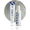 Pop Italy Soielixir Tinta Permanente per Capelli in crema SENZA Resorcina, Parafenilendiammina e Ammoniaca 93 Colori - 100 ml - (Pack Tinta + Ossigeno 30 vol. - 11/21 Biondo Platino Cenere)