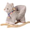 GIODICART Orsetto a Dondolo in Morbido Peluche Cavalcabile per i Bambini Più Piccoli