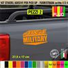 Kit 2 Adesivi 4x4 MILITARY OFF ROAD Pick-Up Fuoristrada Universale cod.2411