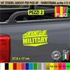 Kit 2 Adesivi 4x4 MILITARY OFF ROAD Pick-Up Fuoristrada Universale cod.2411