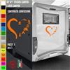 Adesivi camper CUORE TENDA CAMPEGGIO NATURA caravan roulotte accessori cod.1836