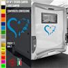 Adesivi camper CUORE TENDA CAMPEGGIO NATURA caravan roulotte accessori cod.1836