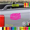 Kit 2 Adesivi 4x4 MILITARY OFF ROAD Pick-Up Fuoristrada Universale cod.2411