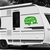 Adesivo camper CAMPEGGIO FELICI SOTTO STELLE caravan roulotte accessori cod.1837