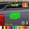 Kit 2 Adesivi 4x4 MILITARY OFF ROAD Pick-Up Fuoristrada Universale cod.2411