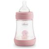 CHICCO BIBERON PERFECT 5 GIRL 150 ML IN SILICONE 1 FORO - CHICCO - 979256260