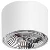 Applique da soffitto per lampade AR111 Fissa Bianca