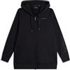 Freddy Felpa donna oversize cappuccio e zip con logo ricamato