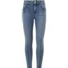 Freddy Pantaloni in jersey denim vita media con cucitura decorativa