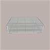 LUCGEL Contenitore in Plexiglass Trasparente con Coperchio a 12 Scomparti per Piccoli Alimenti 25x18 cm