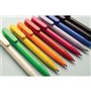 Penna economica Devin in ABS riciclato GRS con inchiostro blu personalizzate o neutre
