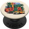 Cuban Freedom Cause Patria Y Vida Cuba SOS Cuban Flag Free Cuba Libre PopSockets PopGrip Intercambiabile