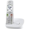 Panasonic KX-TGU410EXW - Telefono digitale senza fili con segreteria telefonica, unità base e 1 combinato, schermo LCD, chiamate preferite, lampada torcia, compatibile con apparecchi acustici, bianco