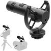 Moman Microfono Direzionale per Video Social Esterno-Microfono-DSLR 3,5 mm Mini Microfono Shotgun VideoMic con Low Cut Filter Reflex per Canon Nikon Sony Panasonic Telefono Smartphone Videocamera M2S