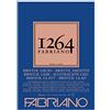 Fabriano Honsell 19100654 Fabriano Bristol Block 1264 4 incollato, 200 g/mq, DIN A4, 50 fogli di carta bianca extra liscia, senza acidi, ideale per tutte le tecniche a secco e le tecniche di naso leggere