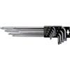 SW-Stahl Set di Chiavi Angolari T10-T50, 9 Pezzi, Profilo Torx con Foro