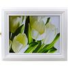 Cer-Plast Armadietto portachiavi in legno con portachiavi, stile vintage, SKD-F9BI, bianco