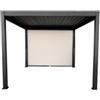 EuroGarden Tenda laterale oscurante per pergola bioclimatica eurogarden atena ed era in textilene ecrÙ lato 3 mt