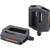 BBB Cycling - Pedali flat EasyBase 2.0 BPD-48 per bici urbane ed elettriche - Catarifrangenti e sistema antiscivolo - Perno 9/16, misura 80x100mm - Colore nero