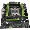 Bewinner Scheda Madre PC ATX X79, Supporto Scheda Madre Desktop LGA 2011 DDR3 a 4 Canali E5 V2 con SATA 3.0, M.2 32 GB/s, USB 3.0, 1 X PCI E 16X per PC