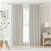 Kayne Studio Tende oscuranti in misto lino con pieghe plissettate, lunghezza 213,4 cm, per soggiorno e camera da letto, isolamento termico, tende plissettate per binario con 9 ganci, 101,6 x 213,4 cm,