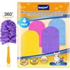 KEEPOW Ricariche Riutilizzabili per Swiffer Panni Catturapolvere, Super Assorbente in Microfibra per Swiffer Duster Piumini Catturapolvere, per Intrappolare Sporco e Polvere, 4 Pezzi