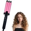 Layhou Ferro Arricciacapelli 3 Tubi Piastra Capelli onde Beach Waves Arricciacapelli Professionale Ceramica, Riscaldamento Rapido, Cavo Girevole a 360 °, per Acconciature Effetto Riccio e Ondulati