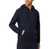 FM London, Felpa da Uomo con Cappuccio e Zip e Fodera in Pile, Blu Navy, L