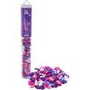 PLUS PLUS - Tubo Glitter Rosa 100 Pezzi - PP4244