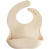 mushie | Bavaglino Silicone | Bavaglino Impermeabile Regolabile | Facile da Pulire | 4 Misure Regolabili con tasca Frontali Profonde | Senza BPA | articoli per neonati & bambini | Shifting Sands