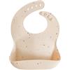 mushie | Bavaglino Silicone | Bavaglino Impermeabile Regolabile | Facile da Pulire | 4 Misure Regolabili con tasca Frontali Profonde | Senza BPA | articoli per neonati & bambini | Vanilla Confetti