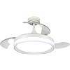 M LEDME Lampadario Ventilatore da soffitto White Yeray 36W illuminazione Led regolabile con telecomando M LEDME