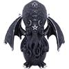 Nemesis Now Cult Cuties Culthulhu, statuetta di gatto alato spaventosamente adorabile, 10,3 cm, in resina, colore: nero, con dettagli argentati, in resina di alta qualità, dipinta a mano