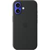 Apple Custodia MagSafe cover in silicone per iPhone 16 - Nero