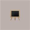 LUCGEL 5 Pz Piccola Lavagna da Tavolo con Gambe e Riquadroin Legno 20x15 cm