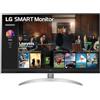 LG 32SQ700S-W Monitor Smart, 32 pollici, 3840 x 2160 (UHD), 16:9, 62Hz, 5ms, Bianco