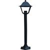 Vigor Blinky - Lanterna per Esterni Filicudi Palo 1 Luce, Elettrico, Nero, Altezza 110 cm