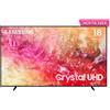 Samsung TV Crystal UHD 4K 85" UE85DU7170UXZT Smart TV Wi-Fi Black 2024, Processore Crystal 4K, 4K Upscaling, Slim Look Design, OTS Lite