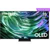 Samsung TV OLED 4K 55" QE55S90DAEXZT Smart TV Wi-Fi Graphite Black 2024, Processore NQ4 AI GEN2, Self-illuminating pixels, Laser Slim Design, Dolby Atmos