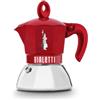 Bialetti Industrie Moka exclusive rossa a induzione , 2 tazze