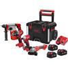 Milwaukee Kit m18 blpp4-503 milwaukee trapano m18 blpdrc + avvitatore ad impulsi m18 blidrc + tassellatore m18 blh + smerigliatrice blsag125x