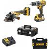 Dewalt Kit trapano avvitatore dcd796p2 18v + smerigliatrice dcg405nt