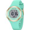 GOLDEN HOUR Orologio Digitale Donna Subacqueo 50M (5ATM) Orologio Sportivo Professionale con Cronometro e Sveglia Ideale per Nuoto Lavoro, Cinturino Morbido in Silicone