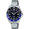 Casio Collection - Orologio da polso da uomo al quarzo Casual bracciale e cassa in Acciaio INOX di colore Grigio display analogico nero - MDV-10D-1A2